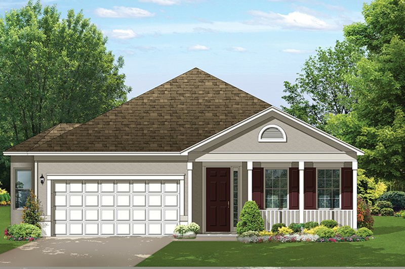 Ranch Style House Plan - 3 Beds 2 Baths 1797 Sq/Ft Plan #1058-109 ...