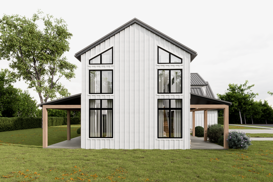 Exterior - Other Elevation for Barndominium House Plan #1112-1 - 4 bed, 3.5 bath