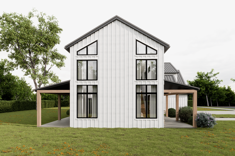 Architectural House Design - Exterior - Other Elevation for Barndominium House Plan #1112-1 - 4 bed, 3.5 bath