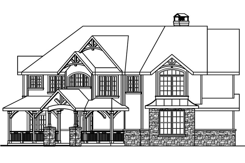 Home Plan - Exterior - Other Elevation 1 for Craftsman House Plan #124-507 - 4 bed, 3.5 bath