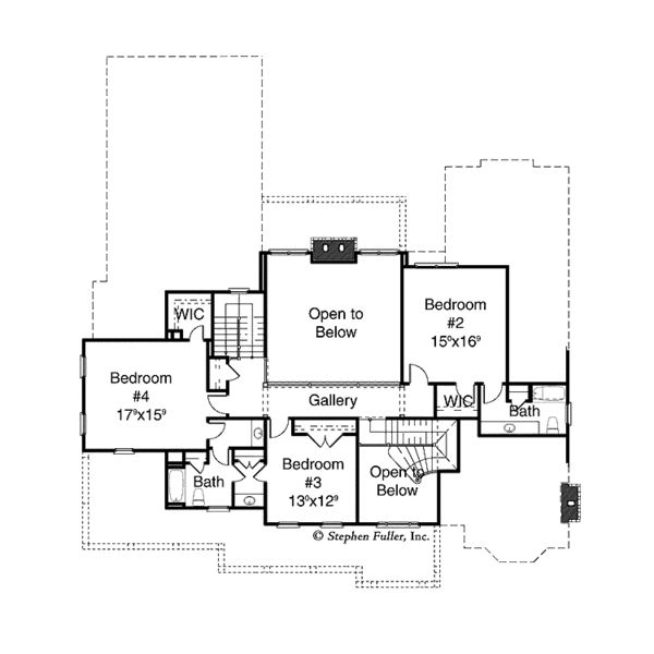Home Plan - Colonial Floor Plan - Upper Floor Plan #429-288
