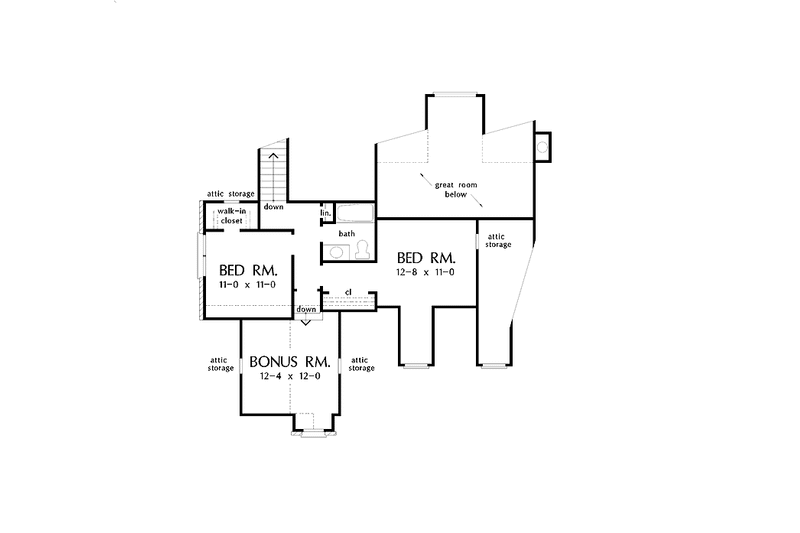 Dream House Plan - Floor Plan - Upper Floor for Country House Plan #929-395 - 3 bed, 2.5 bath