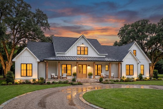 Exterior - Front Elevation 4 for Farmhouse House Plan #430-378 - 4 bed, 3.5 bath