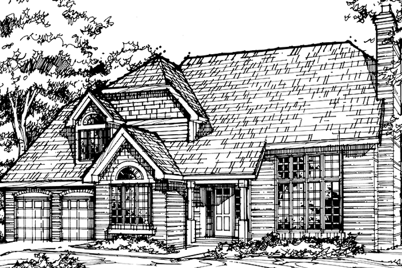 Dream House Plan - Contemporary Exterior - Front Elevation Plan #320-1106