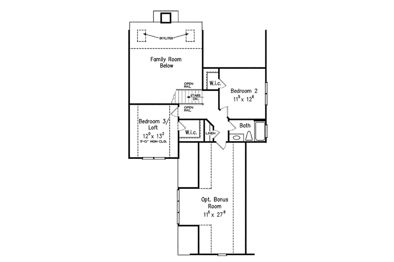 Home Plan - Floor Plan - Upper Floor for European House Plan #927-438 - 3 bed, 2.5 bath