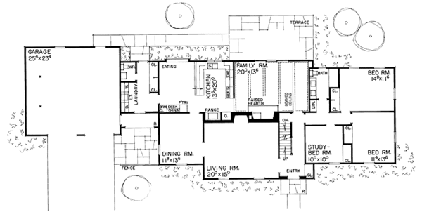 Home Plan - Colonial Floor Plan - Main Floor Plan #72-551