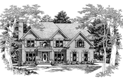 Colonial Style House Plan - 4 Beds 2.5 Baths 2685 Sq/Ft Plan #927-75 