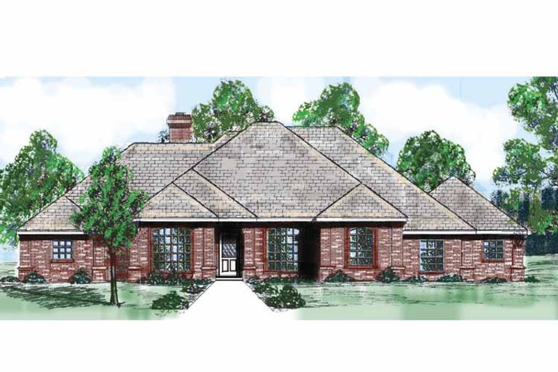 Dream House Plan - Exterior - Front Elevation 3 for Country House Plan #52-252 - 3 bed, 2.5 bath
