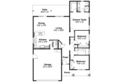Craftsman Style House Plan - 3 Beds 2 Baths 1430 Sq/Ft Plan #124-690 