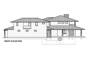 Exterior - Other Elevation 2 for Contemporary House Plan #126-285 - 4 bed, 3 bath