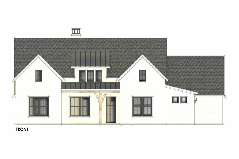 House Blueprint - Exterior - Front Elevation 5 for Country House Plan #1096-69 - 4 bed, 3 bath