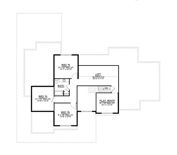 Dream House Plan - Country Floor Plan - Upper Floor Plan #1064-348