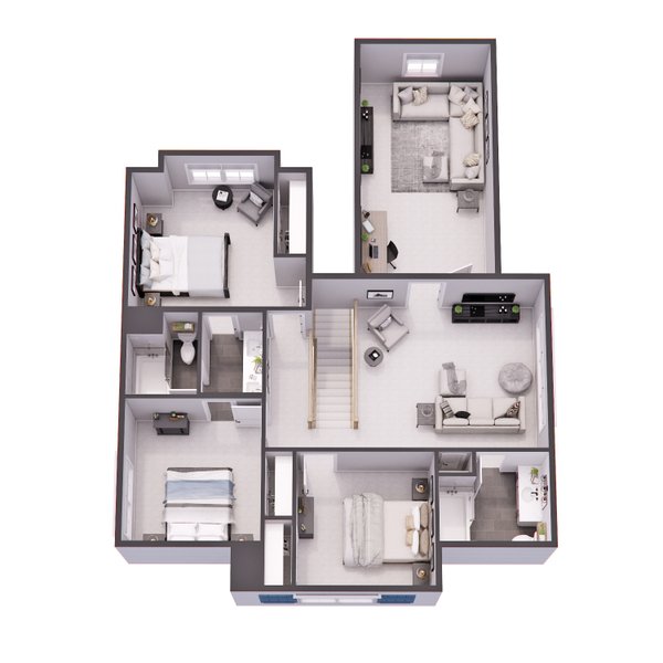 Farmhouse Floor Plan - Main Floor Plan #51-1273