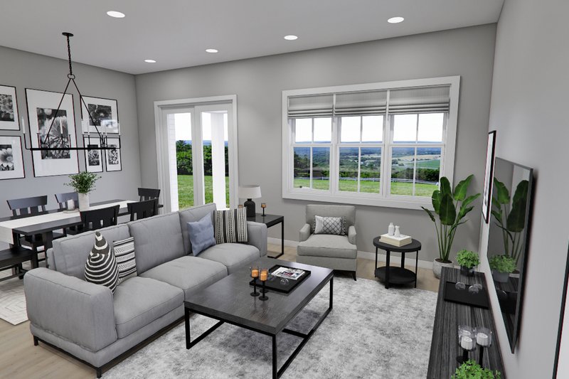 Dream House Plan - Interior - Family Room for Craftsman House Plan #51-1289 - 3 bed, 3.5 bath