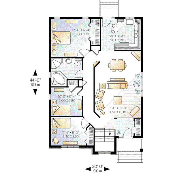 Home Plan - European Floor Plan - Main Floor Plan #23-352