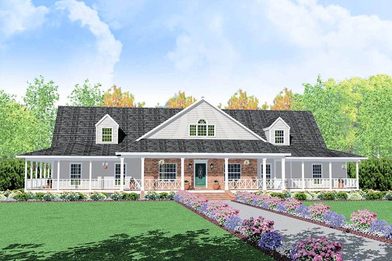 Dream House Plan - Traditional Exterior - Front Elevation Plan #36-234