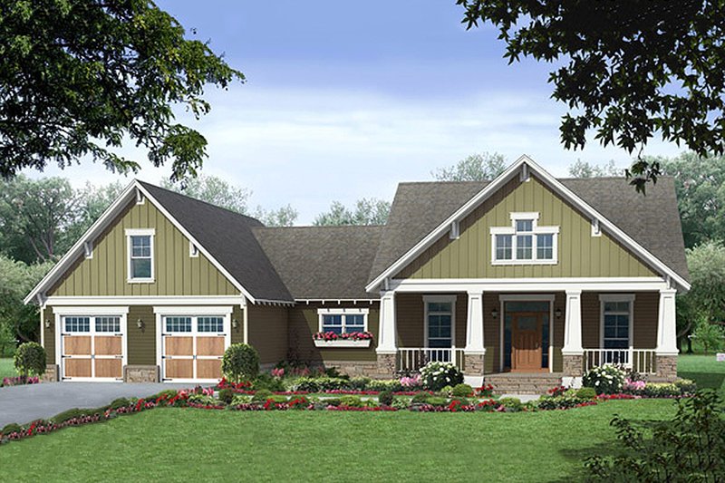 Home Plan - Craftsman Exterior - Front Elevation Plan #21-381
