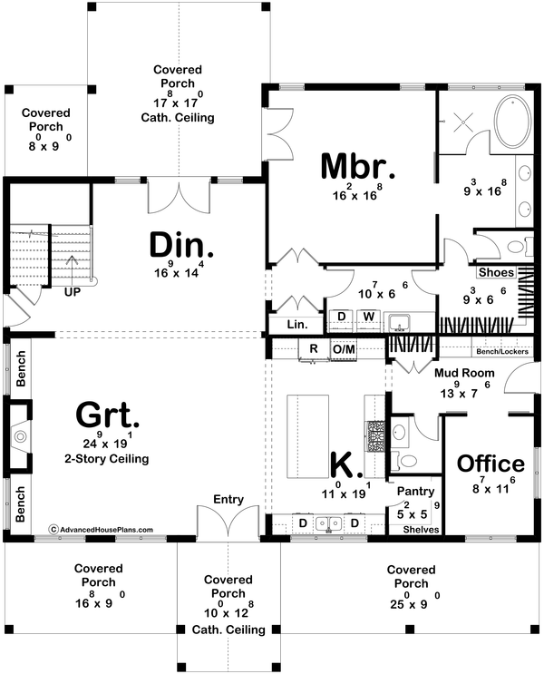 Dream House Plan - Barndominium Floor Plan - Main Floor Plan #455-616