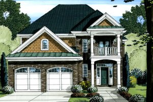 Traditional Exterior - Front Elevation Plan #46-445