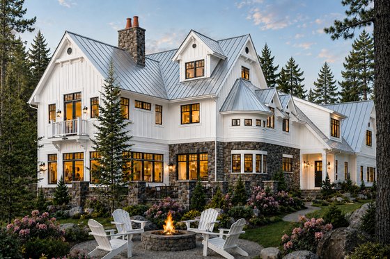 Exterior - Other Elevation 1 for Farmhouse House Plan #928-416 - 5 bed, 4.5 bath