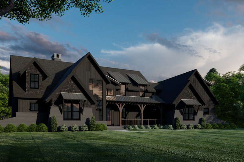 Architectural House Design - Exterior - Front Elevation 3 for Farmhouse House Plan #1088-7 - 3 bed, 3.5 bath
