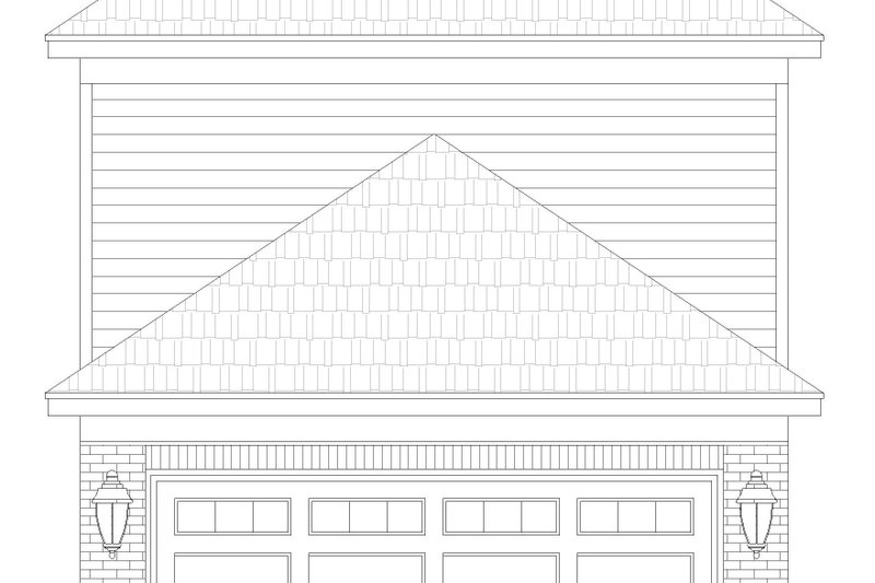 Architectural House Design - Exterior - Rear Elevation for Traditional House Plan #932-532 - 3 bed, 2.5 bath