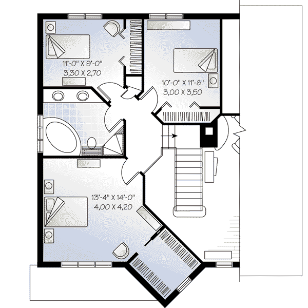 House Plan Design - Floor Plan - Upper Floor Plan #23-517