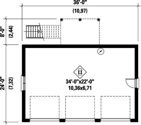 European Floor Plan - Main Floor Plan #25-4751