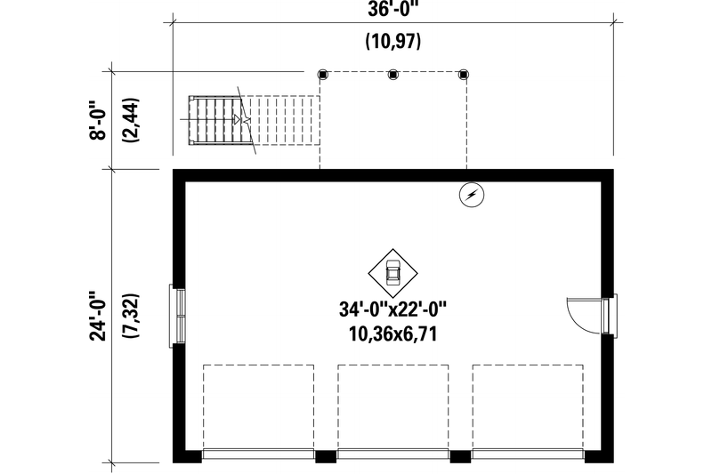 Dream House Plan - Floor Plan - Main Floor for European House Plan #25-4751, 0 bath