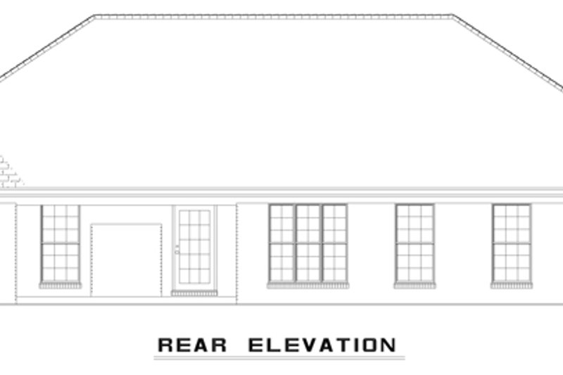 Dream House Plan - Exterior - Rear Elevation for Traditional House Plan #17-3275 - 3 bed, 2 bath