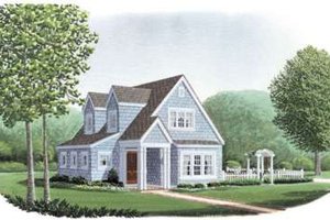 Cottage Exterior - Front Elevation Plan #410-162