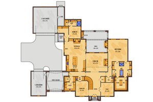 Floor Plan - Main Floor for Traditional House Plan #1081-46 - 5 bed, 4.5 bath