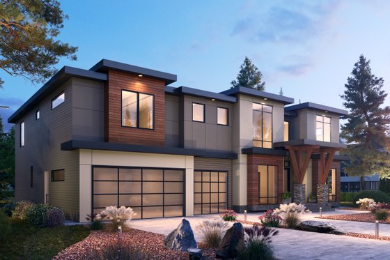 Exterior - Other Elevation 2 for Contemporary House Plan #1066-104 - 5 bed, 5.5 bath