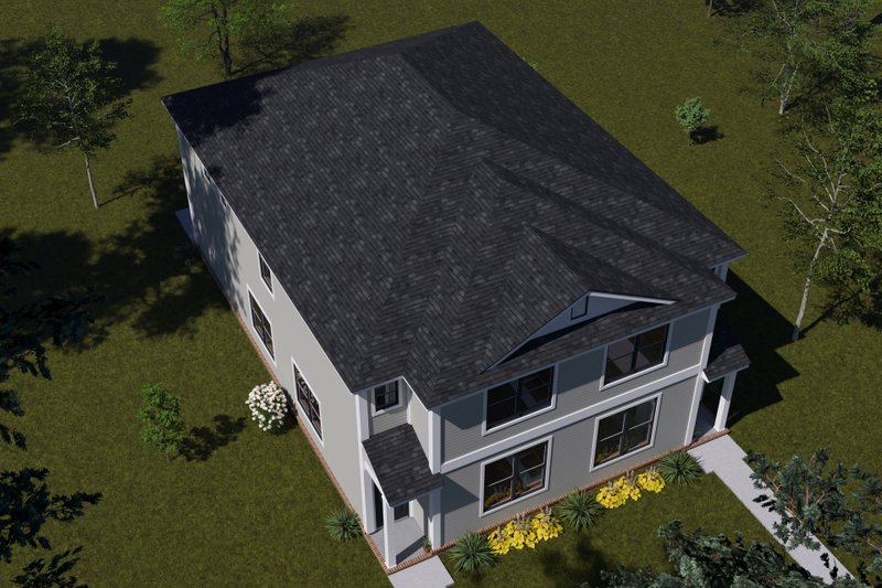 Home Plan - Exterior - Other Elevation 3 for Traditional House Plan #513-2413 - 8 bed, 6 bath