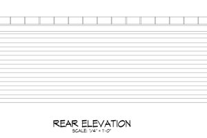 Exterior - Rear Elevation for Traditional House Plan #932-487, 0 bath