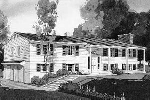 Colonial Exterior - Front Elevation Plan #72-344