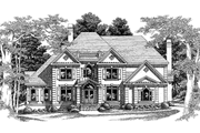 European Style House Plan - 4 Beds 3.5 Baths 4682 Sq/Ft Plan #927-175 Exterior 
