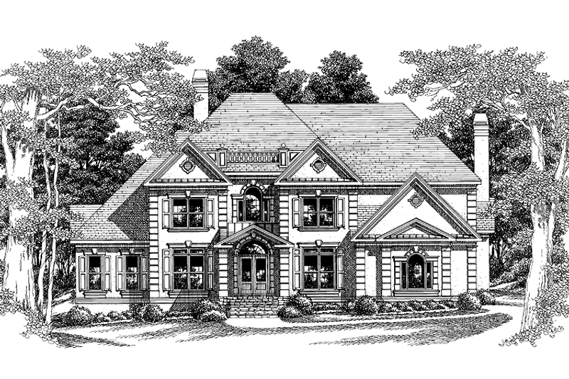 Dream House Plan - Exterior - Front Elevation 3 for European House Plan #927-175 - 4 bed, 3.5 bath