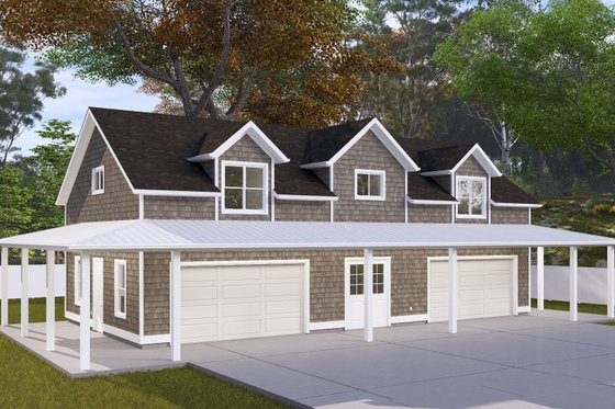 Exterior - Front Elevation 4 for Traditional House Plan #1060-297 - 1 bed, 1.5 bath