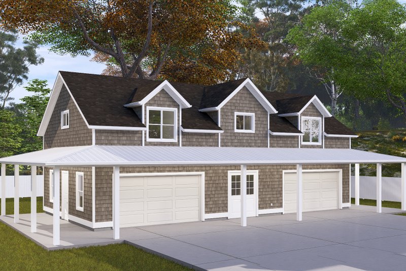 House Design - Exterior - Front Elevation 4 for Traditional House Plan #1060-297 - 1 bed, 1.5 bath