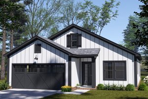 House Blueprint - Farmhouse Exterior - Front Elevation Plan #513-2382