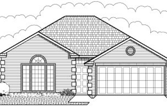 Exterior - Front Elevation for Traditional House Plan #65-276 - 3 bed, 2 bath