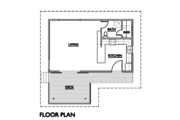 Modern Style House Plan - 1 Beds 1 Baths 640 Sq/Ft Plan #890-4 