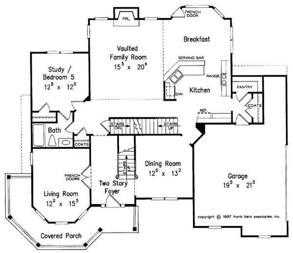 Traditional Floor Plan - Main Floor Plan #927-201