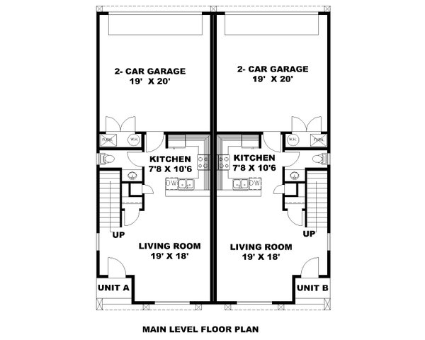 Home Plan - Craftsman Floor Plan - Main Floor Plan #117-1038