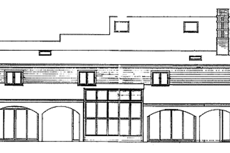 Dream House Plan - Exterior - Rear Elevation for Traditional House Plan #310-1065 - 5 bed, 5 bath