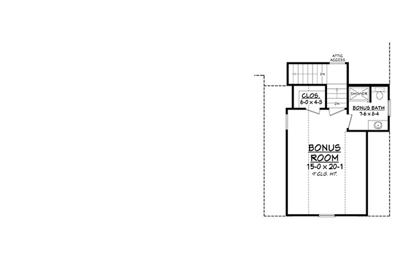 Dream House Plan - Optional Bonus Level Bedroom/Bath