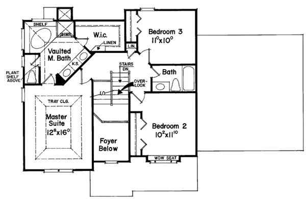 Home Plan - Mediterranean Floor Plan - Upper Floor Plan #927-57