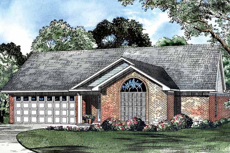 Home Plan - Exterior - Front Elevation 3 for Ranch House Plan #17-3061 - 3 bed, 2 bath