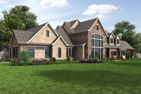 Exterior - Other Elevation 1 for European House Plan #48-689 - 4 bed, 4.5 bath